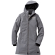aerial view a charcoal (990) womens northlake roots73 waterproof insulated jacket with detachable hood, image 1 of 4