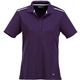 aerial view a dark plum/white (585) womens albula ss polo, image 1 of 5