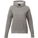 aerial view a heather grey (932) womens coville knit hoodie with thumb holes, image 1 of 7