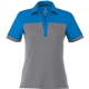 aerial view a olympic blue/steel grey (431) womens mack short sleeve performance polo, image 1 of 4