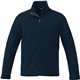 aerial view a navy (575) mens tall maxson softshell jacket, image 1 of 2