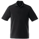 aerial view a black (995) mens tall dade short sleeve performance polo, image 1 of 2