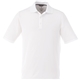 aerial view a white (125) mens tall dade short sleeve performance polo, image 1 of 2