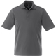 aerial view a steel grey (945) mens tall dade short sleeve performance polo, image 1 of 2