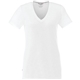 a white (125) womens sarek v - neck short sleeve tee