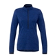 aerial view a new royal heather (561) womens mather performance knit half zip with thumb holes, image 1 of 3