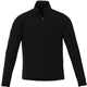 aerial view a black (995) mens bowlen poly microfleece quarter zip, image 1 of 4