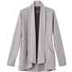 aerial view a heather grey (932) womens equinox knit cardigan sweater, image 1 of 2