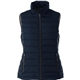 aerial view a navy (575) womens mercer insulated puffer vest, image 1 of 2