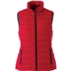 aerial view a team red (358) womens mercer insulated puffer vest, image 1 of 2