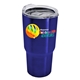 a blue the expedition - 18 oz digital stainless steel auto tumbler