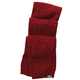 aerial view a dark red heather (372) unisex wallace roots73 knit scarf, image 1 of 2