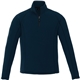 aerial view a navy (575) mens bowlen poly microfleece quarter zip, image 1 of 4