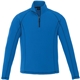 aerial view a olympic blue (431) mens bowlen poly microfleece quarter zip, image 1 of 7