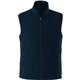 aerial view a navy (575) mens tyndall poly microfleece vest, image 1 of 2