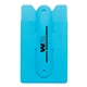 aerial view a teal silicone stand smart wallet phone stand, image 1 of 2