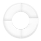 aerial view a white intrepid tumbler snack bowl, image 1 of 4