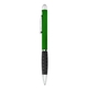 aerial view a metallic green roll write fidget pen, image 1 of 3