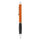 aerial view a metallic orange roll write fidget pen, image 1 of 3