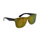 aerial view a gold reflective lens with black frame del mar tide rimless reflective sunglasses, image 1 of 6