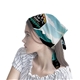 aerial view a group of the aurora bandana headband and neck wear full color sublimation domestic production 22 x 22, image 3 of 8