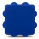 aerial view a blue (pms 286c) silicone popper stress cube, image 1 of 4