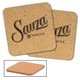 a group of cork fiberboard square beverage coaster