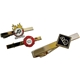 aerial view a group of tie clips, image 1 of 4