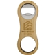 aerial view a bamboo wood bamboo bottle opener rounded, image 1 of 2