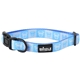 aerial view a custom dog collar with neoprene backing medium, image 1 of 2