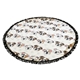aerial view a group of round towel with fringe, image 2 of 2