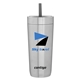 aerial view a stainless 18 oz contigo luxe spill - proof - stainless, image 1 of 3
