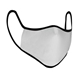 a white promise face shield silk screen