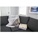 a group of luxe faux fur throw blanket - brown