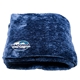aerial view a navy shetland sherpa blanket, image 1 of 2