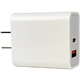 aerial view a white plug n power 2.0 2 in1 usb wall charger 30w, image 1 of 2