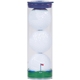 aerial view a group of 3 ball clear tube with wilson chaos golf balls, image 2 of 2
