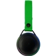 aerial view a green water drop bluetooth speaker, image 1 of 2