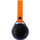 aerial view a orange water drop bluetooth speaker, image 1 of 2