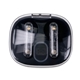 aerial view a black light - up display true wireless ear buds, image 1 of 2