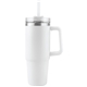 a white dusky 30 oz vacuum insulated tumbler mug w / handle