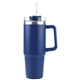 a blue dusky 30 oz vacuum insulated tumbler mug w / handle