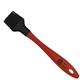 aerial view a red mini silicone basting brush, image 1 of 2