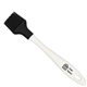 aerial view a white mini silicone basting brush, image 1 of 2