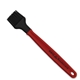 aerial view a red large silicone basting brush, image 1 of 2