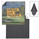 a group of two - sided microfiber golf towel w / full color dye sublimation
