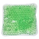 aerial view a green full - color square aqua pearls(tm) hot / cold pack, image 1 of 2