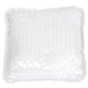 aerial view a solid white full - color square aqua pearls(tm) hot / cold pack, image 1 of 2