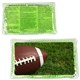 a green football large rectangle aqua pearls(tm) hot / cold pack