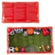 a red team sports large rectangle aqua pearls(tm) hot / cold pack